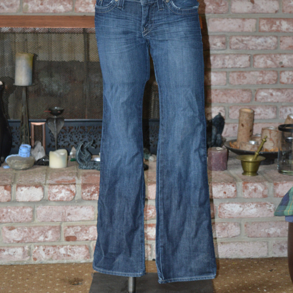 Lucky Brand Lola Boot Cut Denim Jeans Distressed - Picture 4 of 7